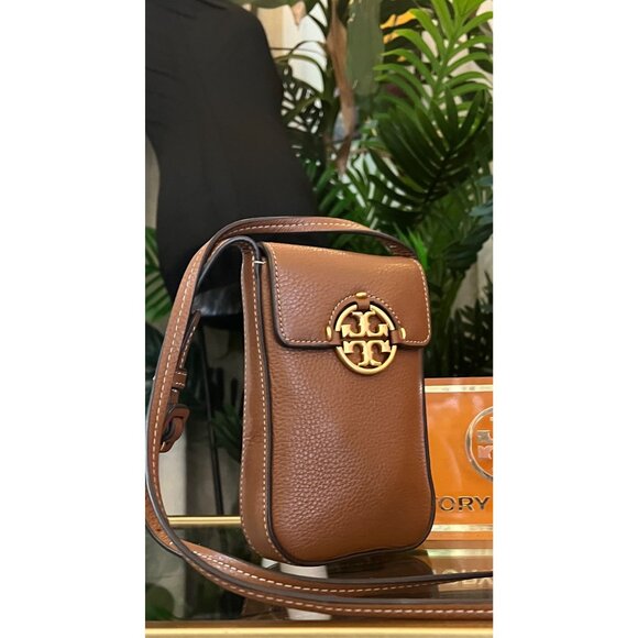 Tory Burch Camel Brown Leather Miller Shoulder Bag/Crossbody - Picture 5 of 10